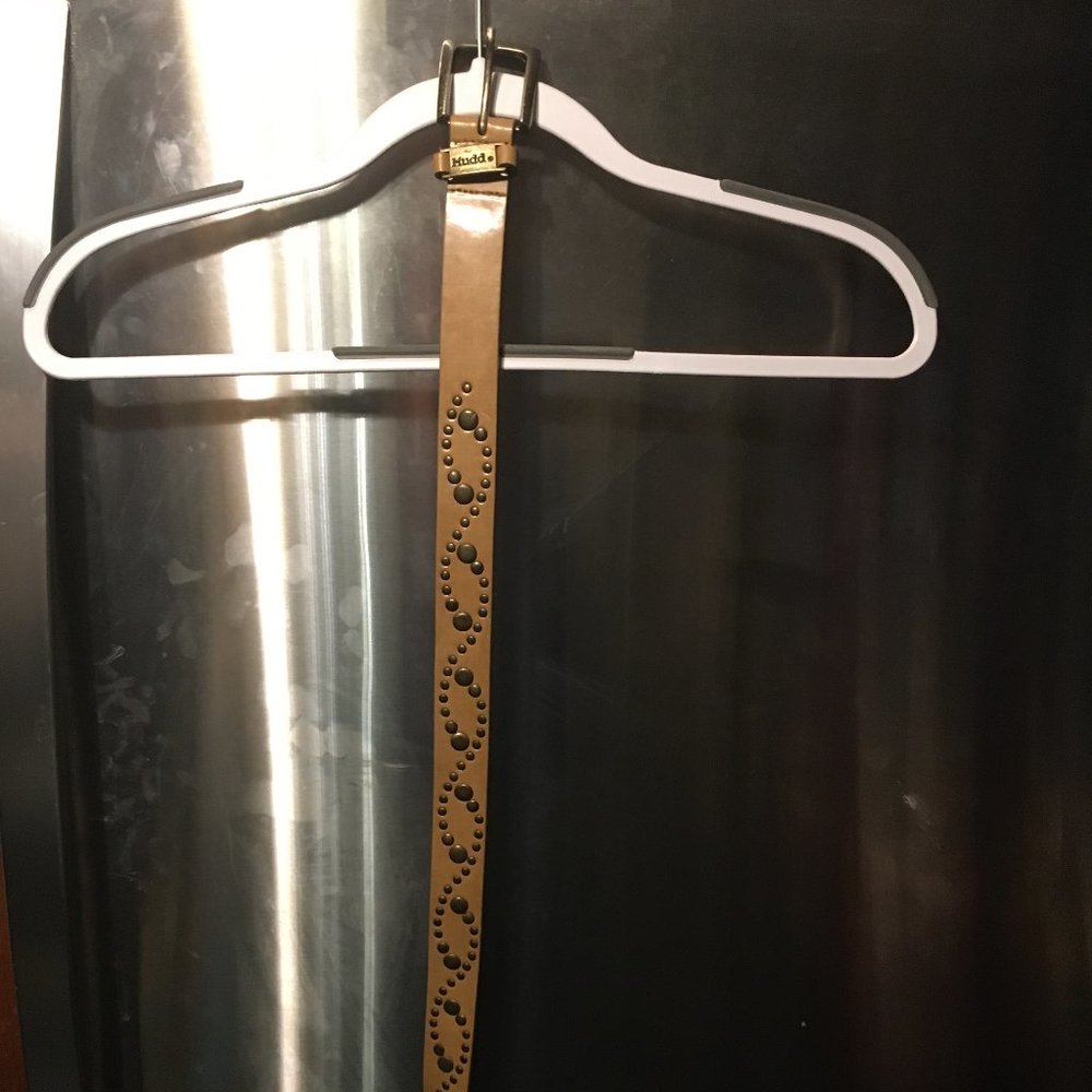 Mudd Leather Brass Stud Belt (M/L) - 392 $18 FIRM